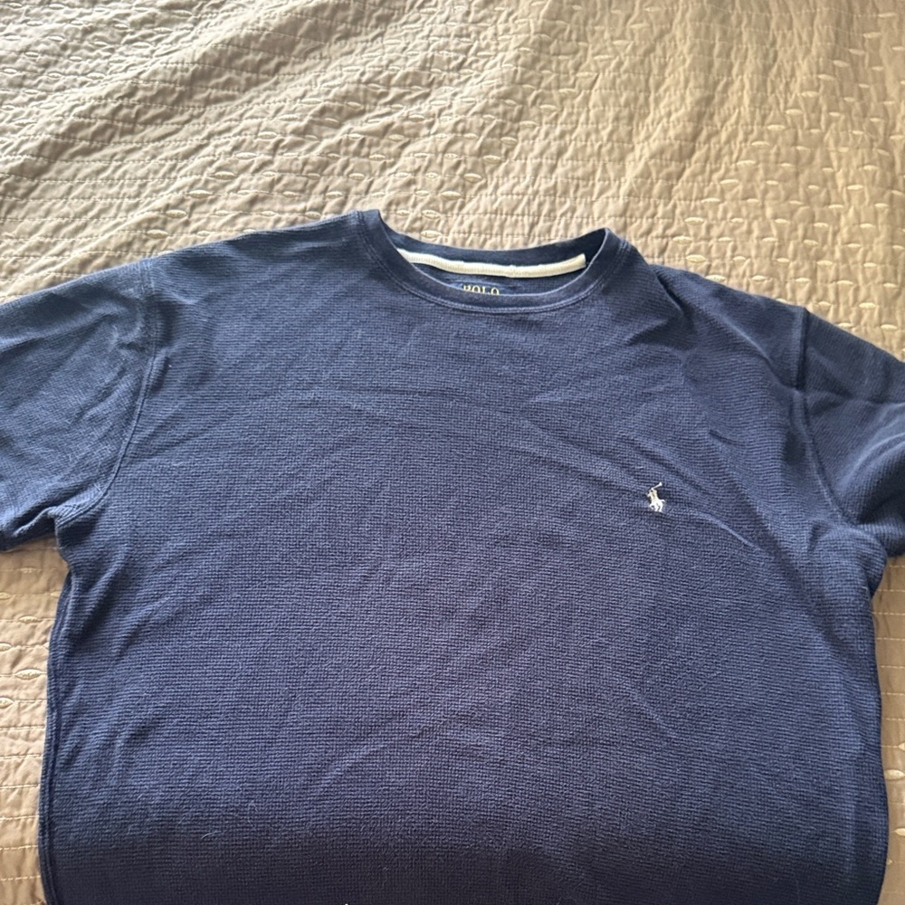 Polo Ralph Lauren Dark Blue Textured Top